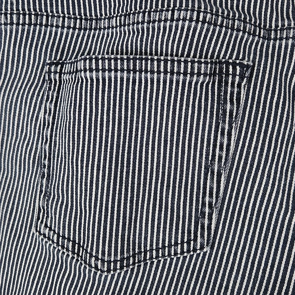 CAbi, women's blue/white stripe jeans, back pockets, great condition, Sz… - Picture 8 of 14